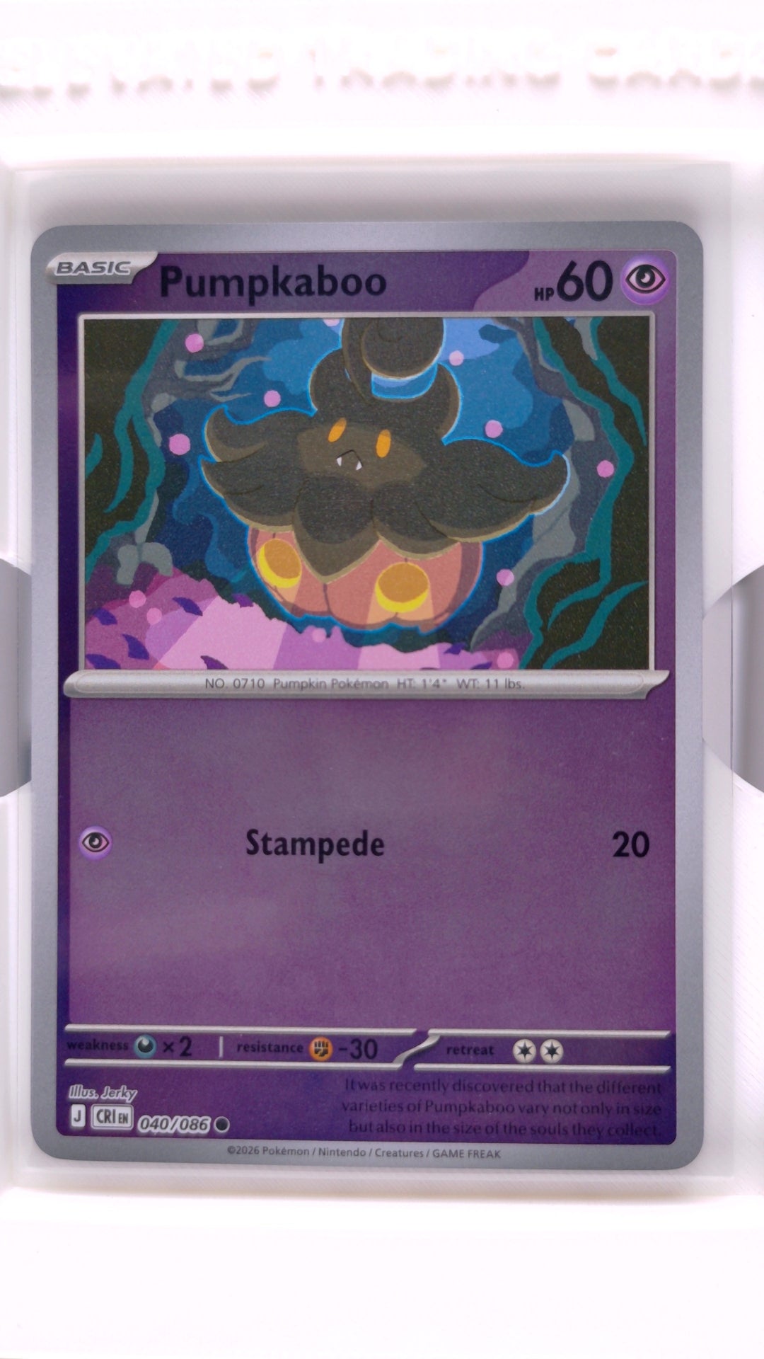 #40 Pumpkaboo Reverse Holo Common - front