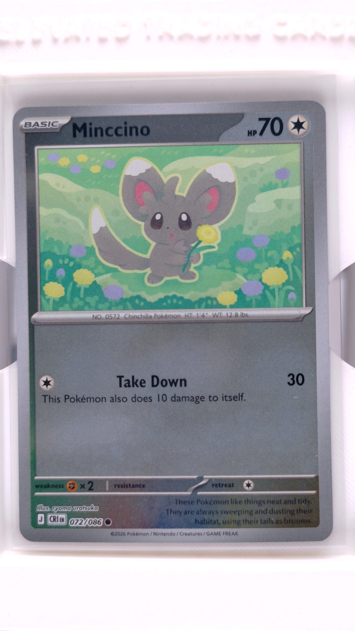 Pokémon: Mega Evolution — Chaos Rising Minccino #072/086 Common Reverse Holo — Front