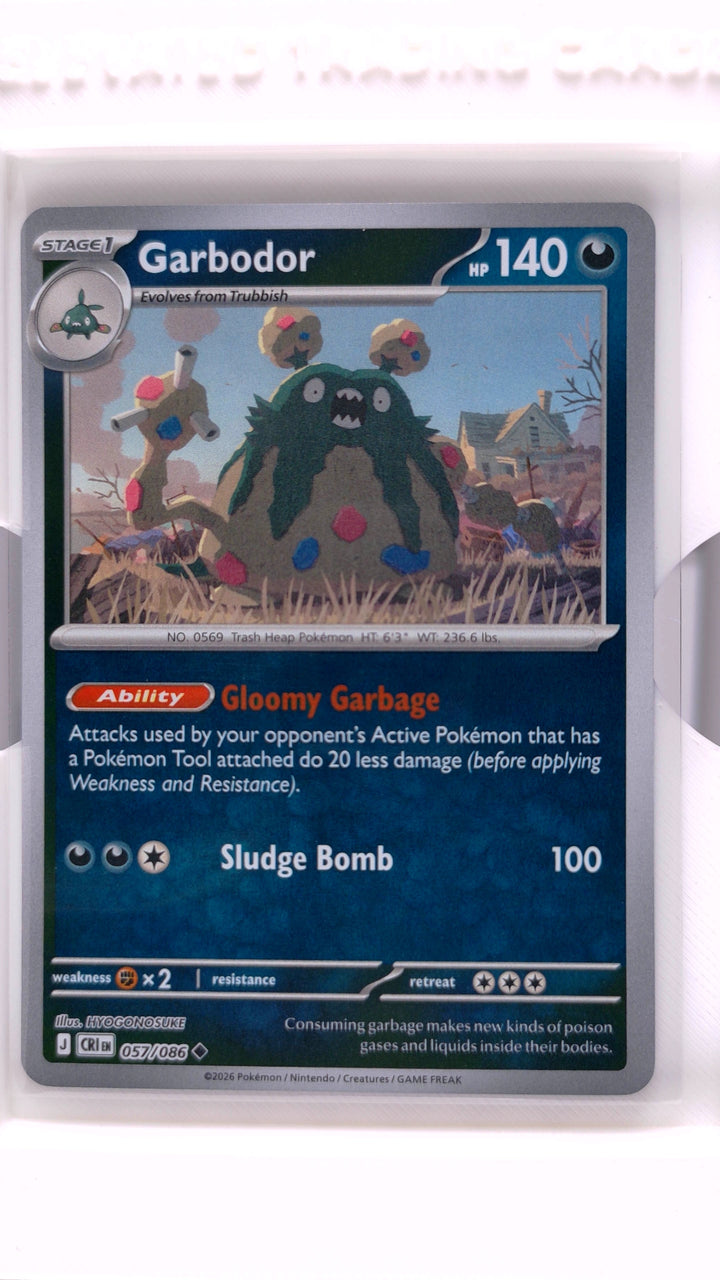 Pokémon: Mega Evolution — Chaos Rising Garbodor #057/086 Uncommon Reverse Holo — Front