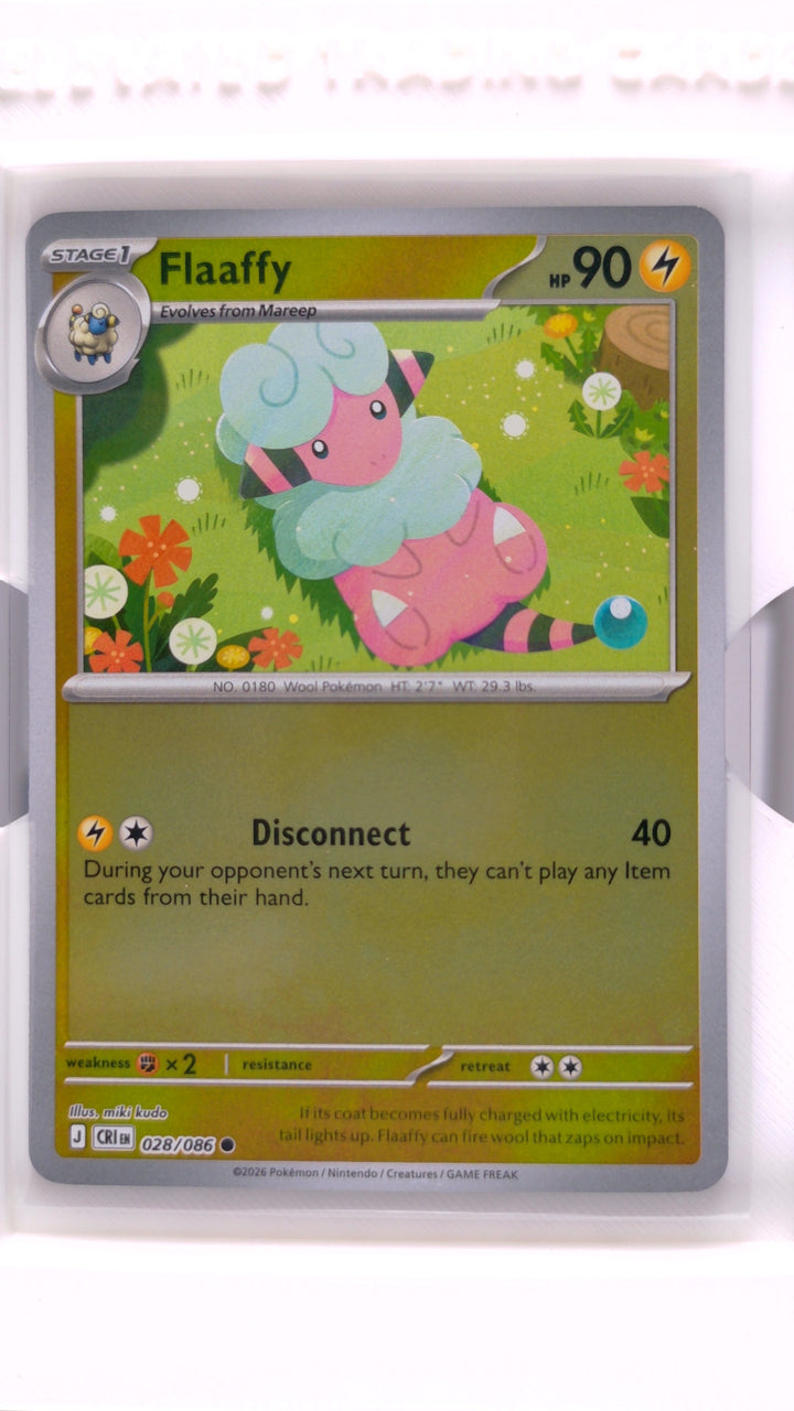 Pokémon: Mega Evolution — Chaos Rising Flaaffy #028/086 Common Reverse Holo — Front