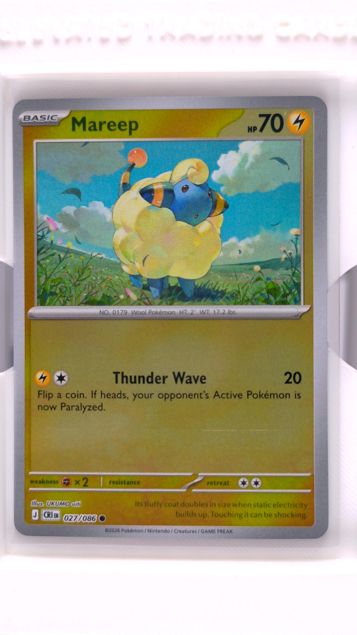 Pokémon: Mega Evolution — Chaos Rising Mareep #027/086 Common Reverse Holo — Front