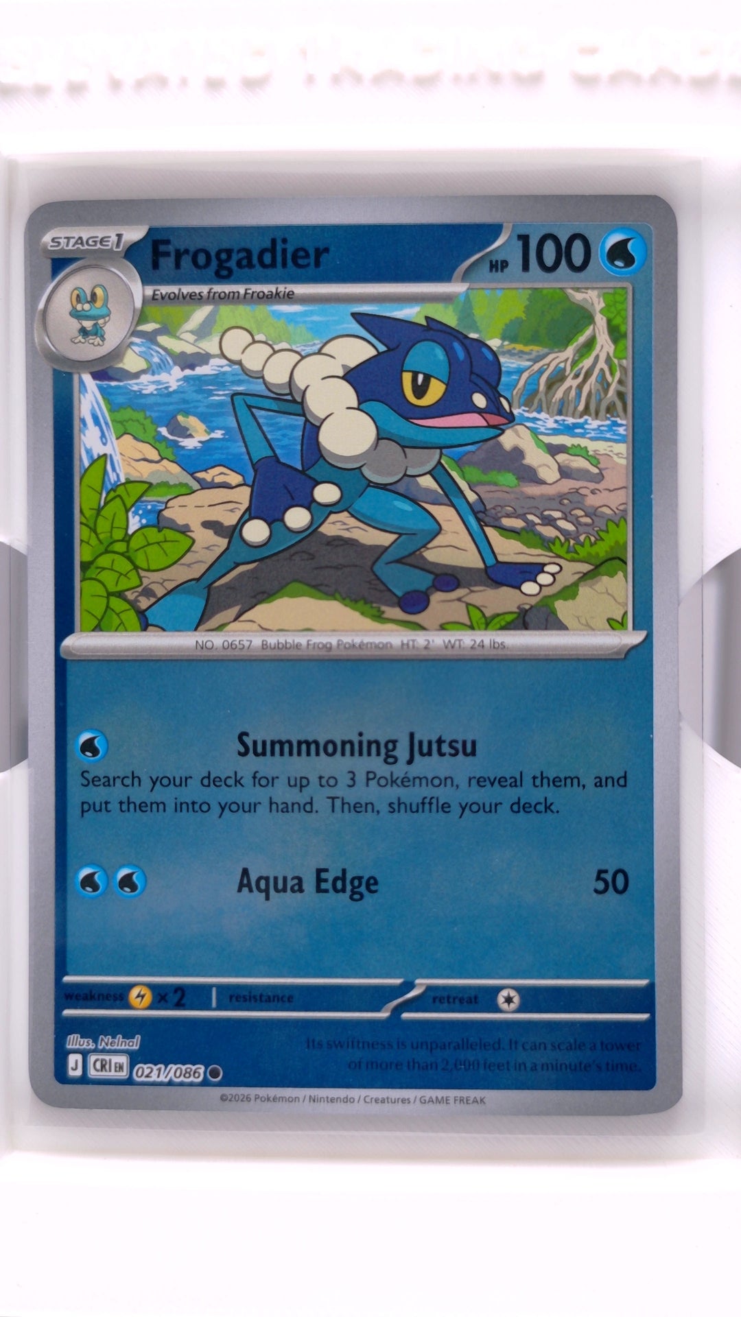#21 Frogadier Reverse Holo Common - front