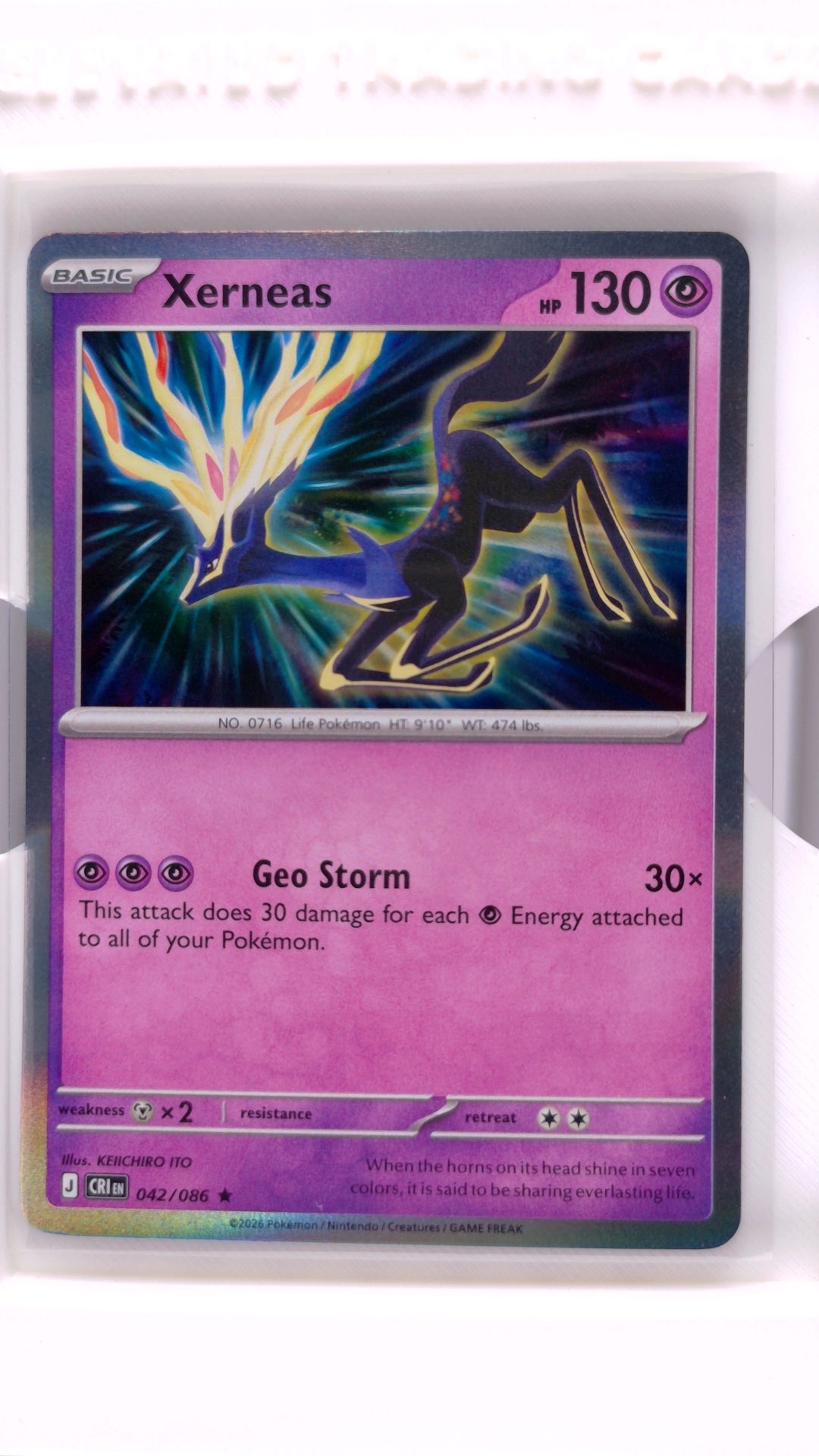 #42 Xerneas Holo Rare - front