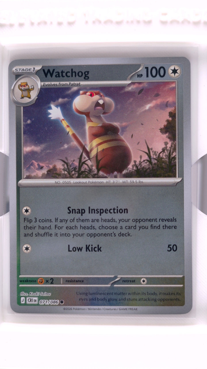 Pokémon: Mega Evolution — Chaos Rising Watchog #071/086 Common Reverse Holo — Front