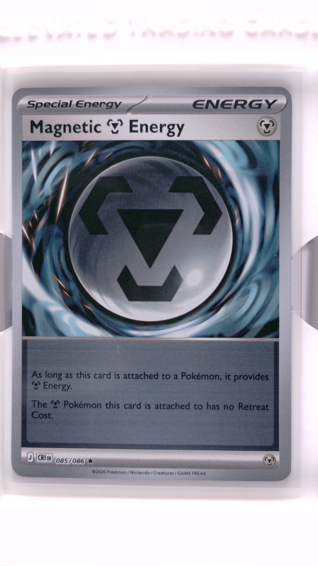 #85 Magnetic Metal Energy Reverse Holo Rare - front