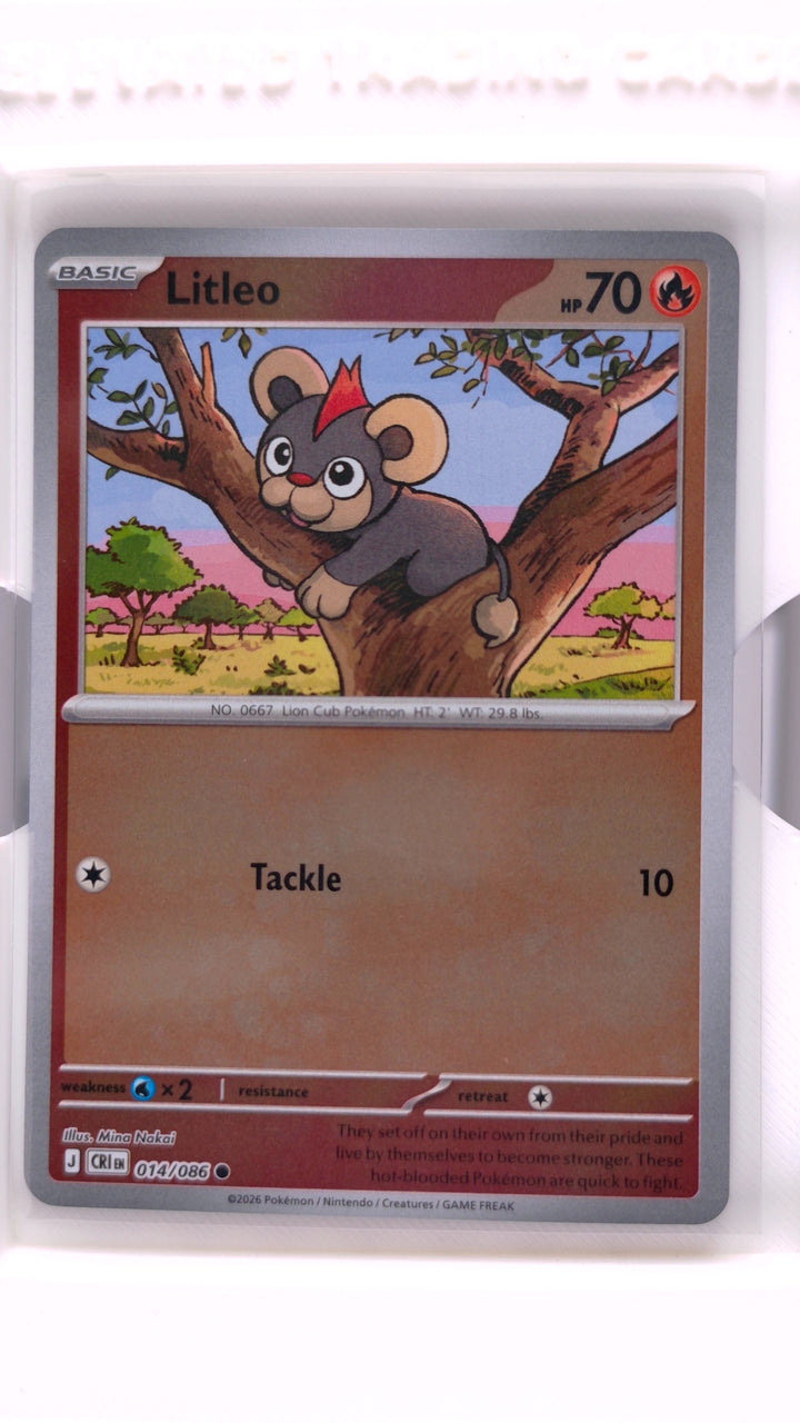 Pokémon: Mega Evolution — Chaos Rising Litleo #014/086 Common Reverse Holo — Front
