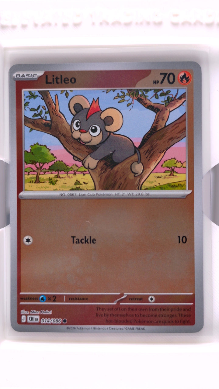Pokémon: Mega Evolution — Chaos Rising Litleo #014/086 Common Reverse Holo — Front