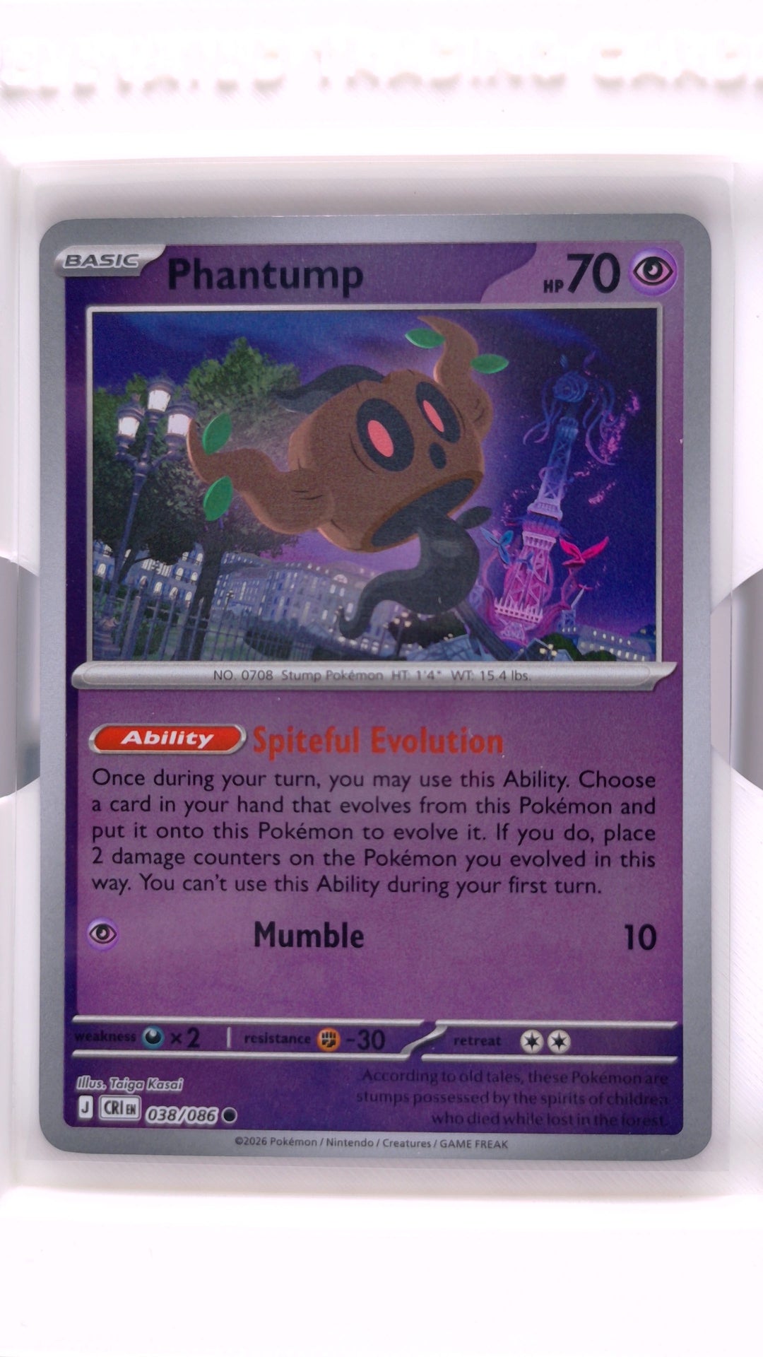 #38 Phantump Reverse Holo Common - front