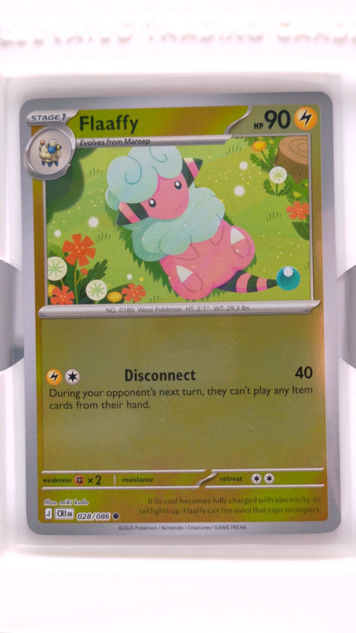 Pokémon: Mega Evolution — Chaos Rising Flaaffy #028/086 Common Reverse Holo — Front