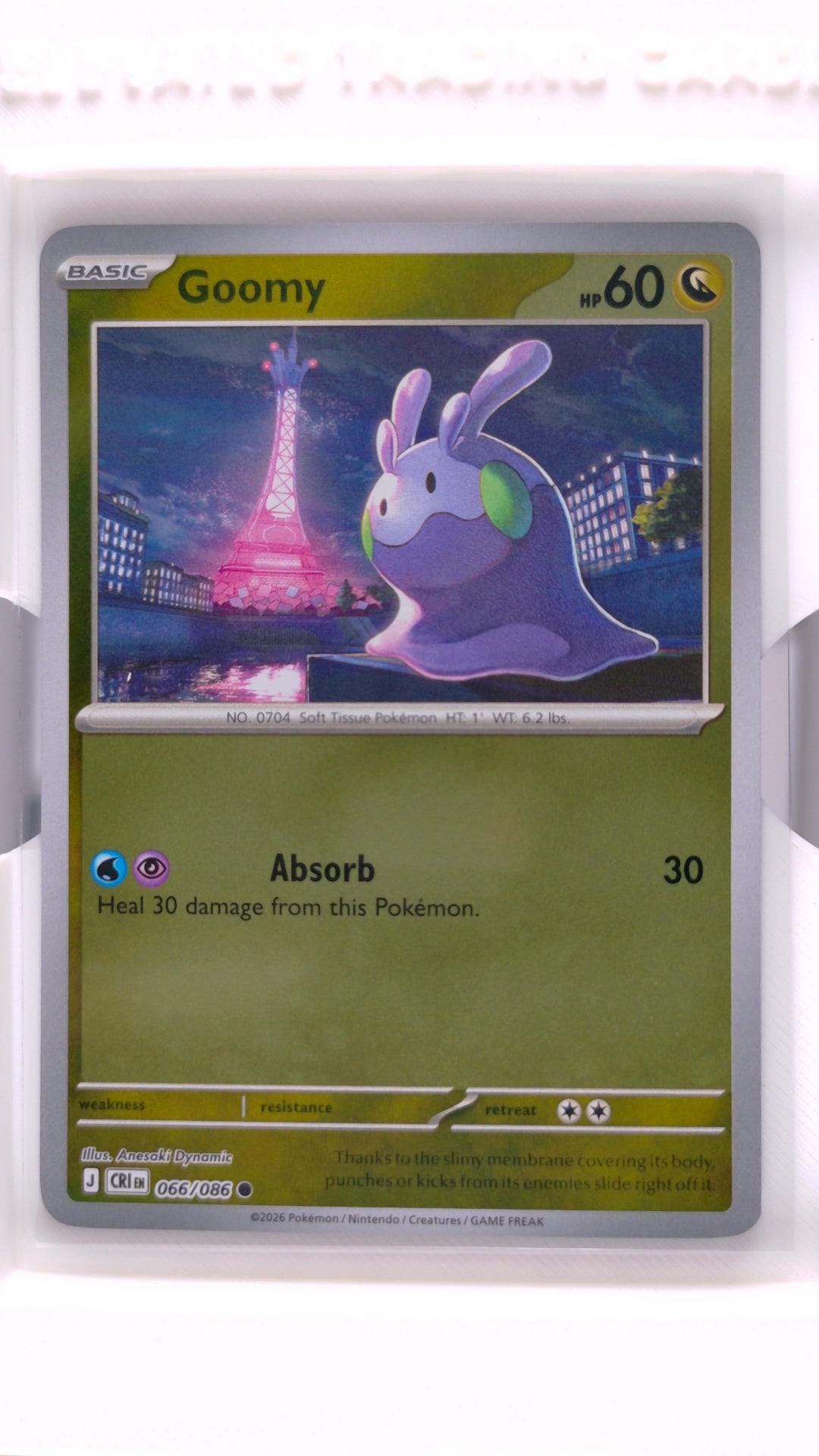 #66 Goomy Reverse Holo Common - front