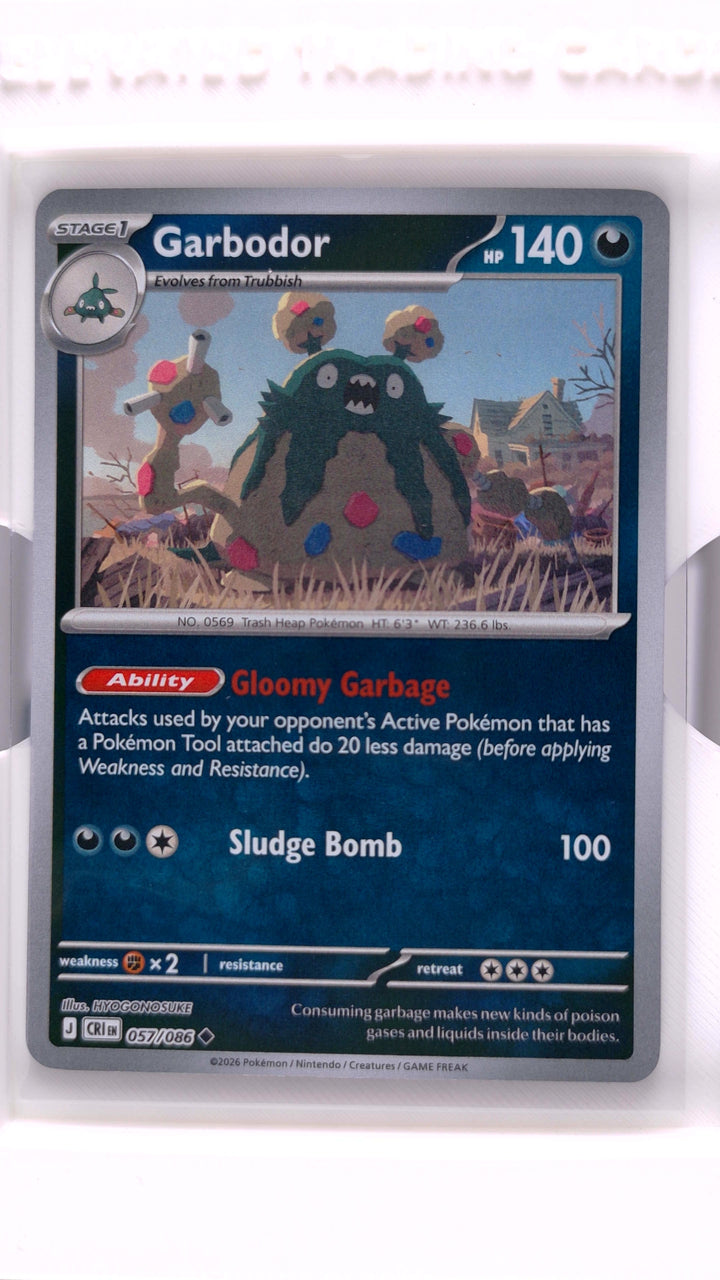 Pokémon: Mega Evolution — Chaos Rising Garbodor #057/086 Uncommon Reverse Holo — Front