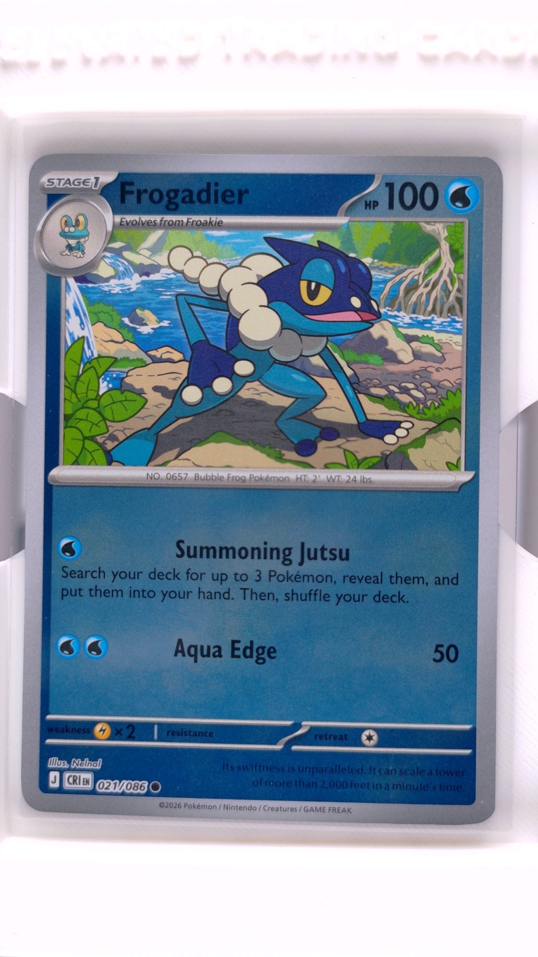 #21 Frogadier Reverse Holo Common - front