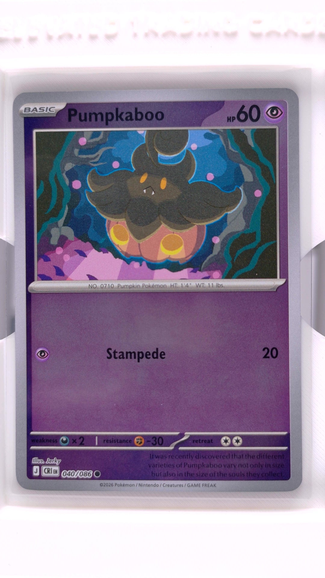 #40 Pumpkaboo Reverse Holo Common - front