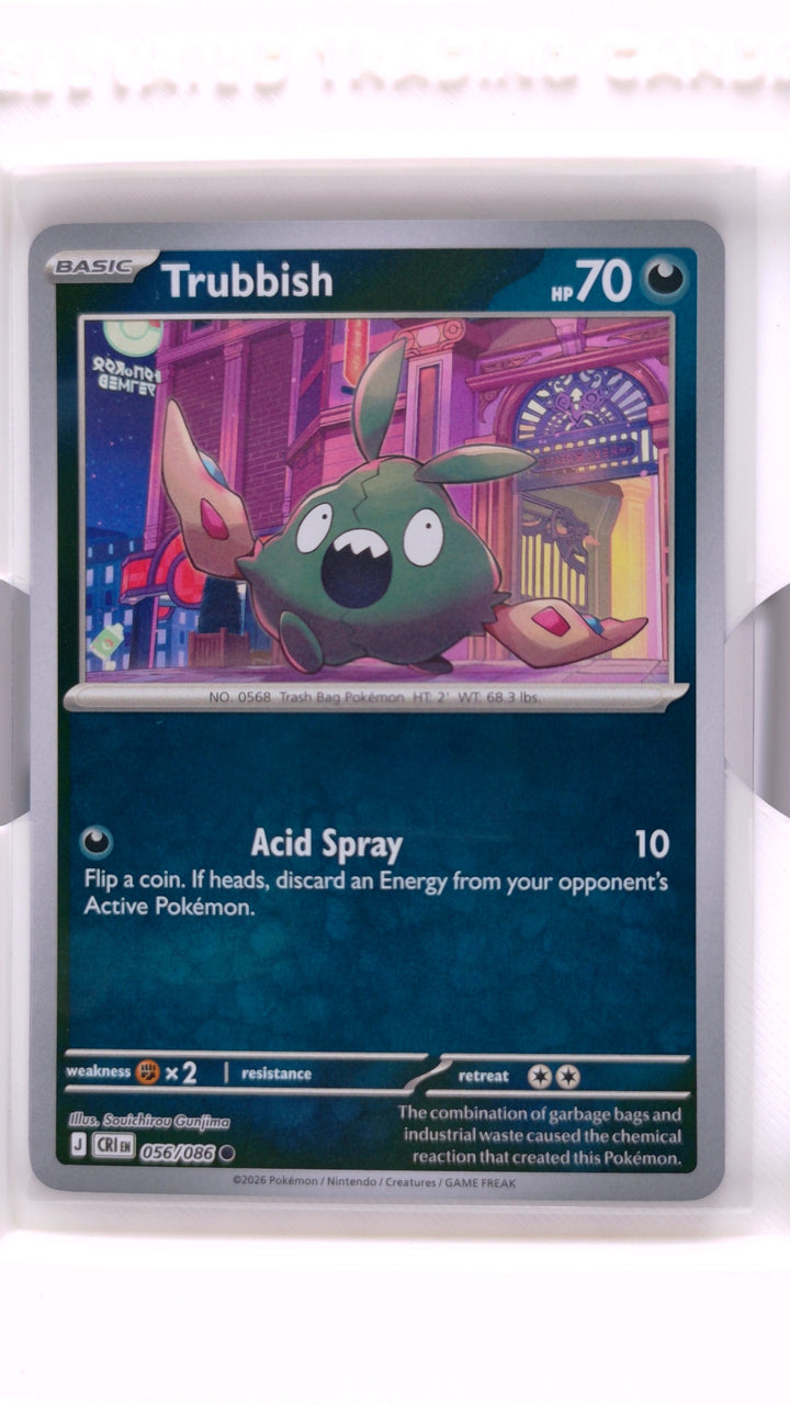 Pokémon: Mega Evolution — Chaos Rising Trubbish #056/086 Common Reverse Holo — Front