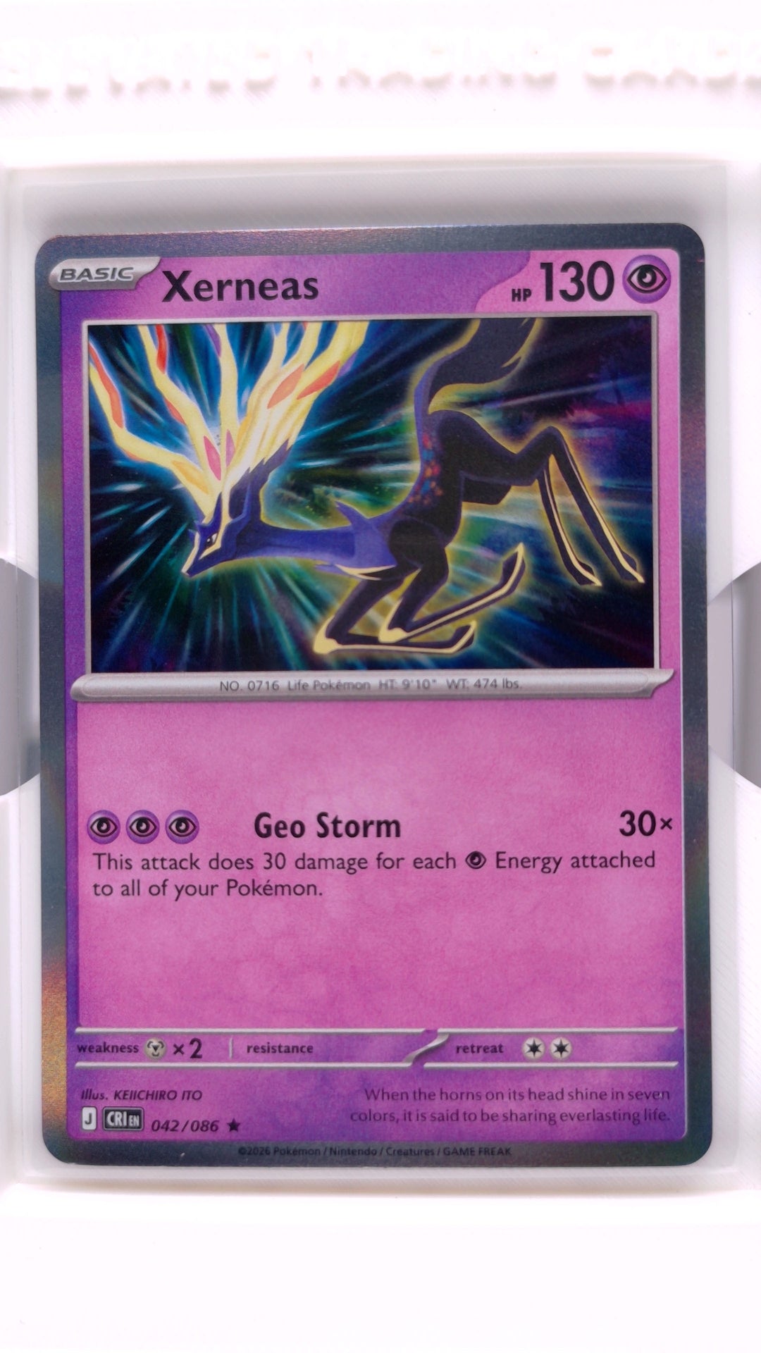 #42 Xerneas Holo Rare - front