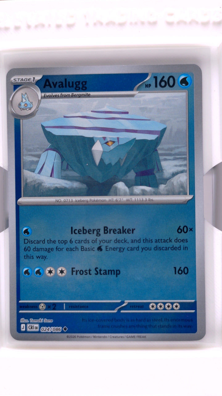 Pokémon: Mega Evolution — Chaos Rising Avalugg #024/086 Uncommon Reverse Holo — Front