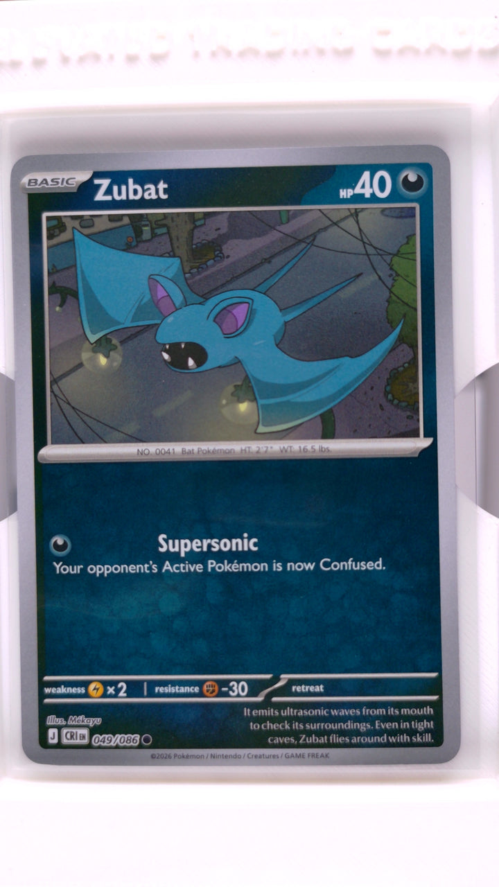 Pokémon: Mega Evolution — Chaos Rising Zubat #049/086 Common Reverse Holo — Front