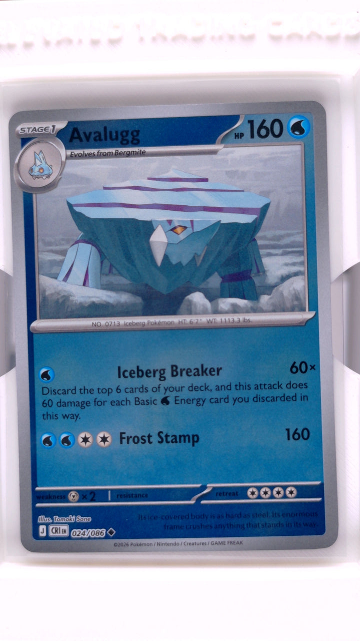 Pokémon: Mega Evolution — Chaos Rising Avalugg #024/086 Uncommon Reverse Holo — Front