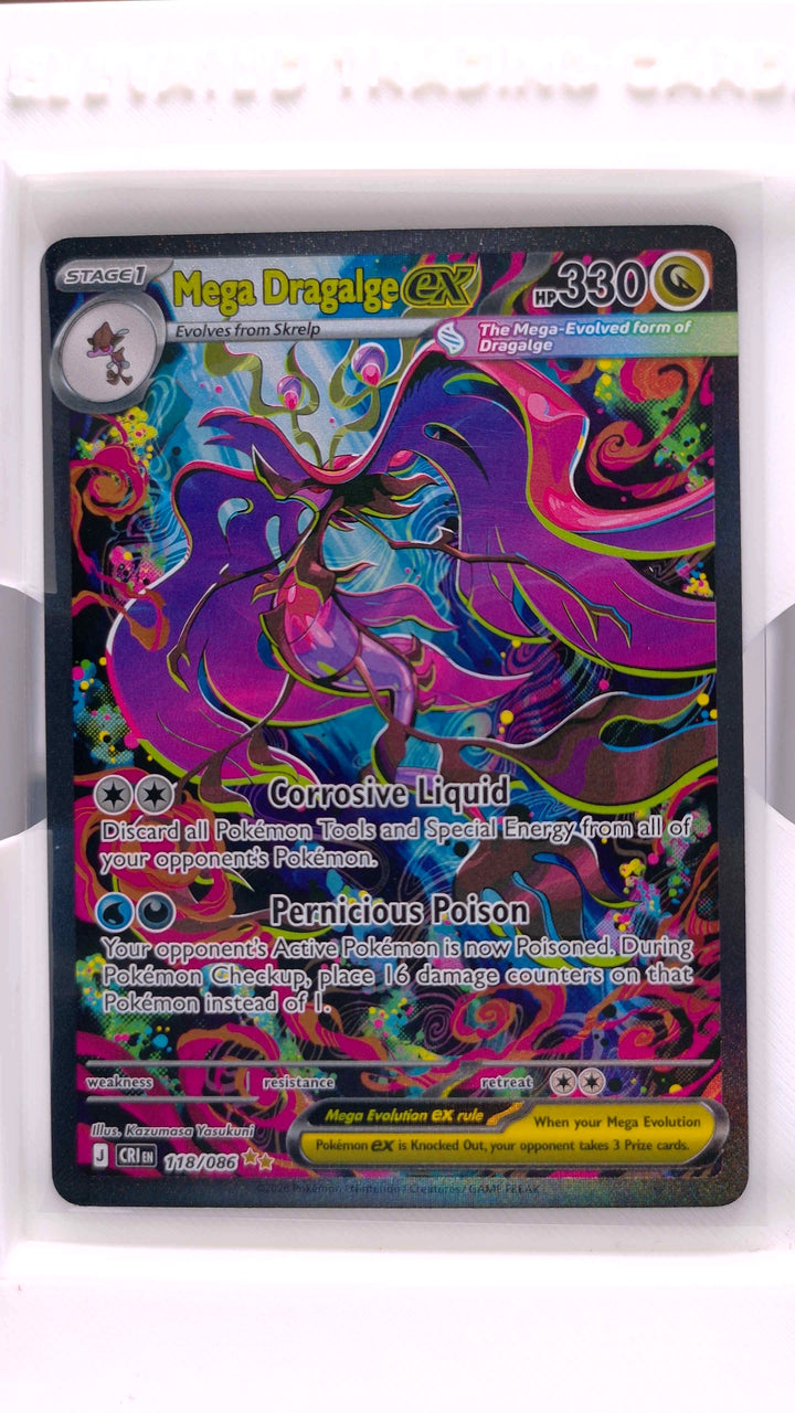 Pokémon: Mega Evolution — Chaos Rising Mega Dragalge ex #118/086 Special Illustration Rare — Front