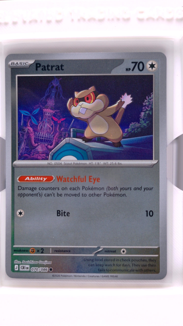 Pokémon: Mega Evolution — Chaos Rising Patrat #070/086 Common Reverse Holo — Front