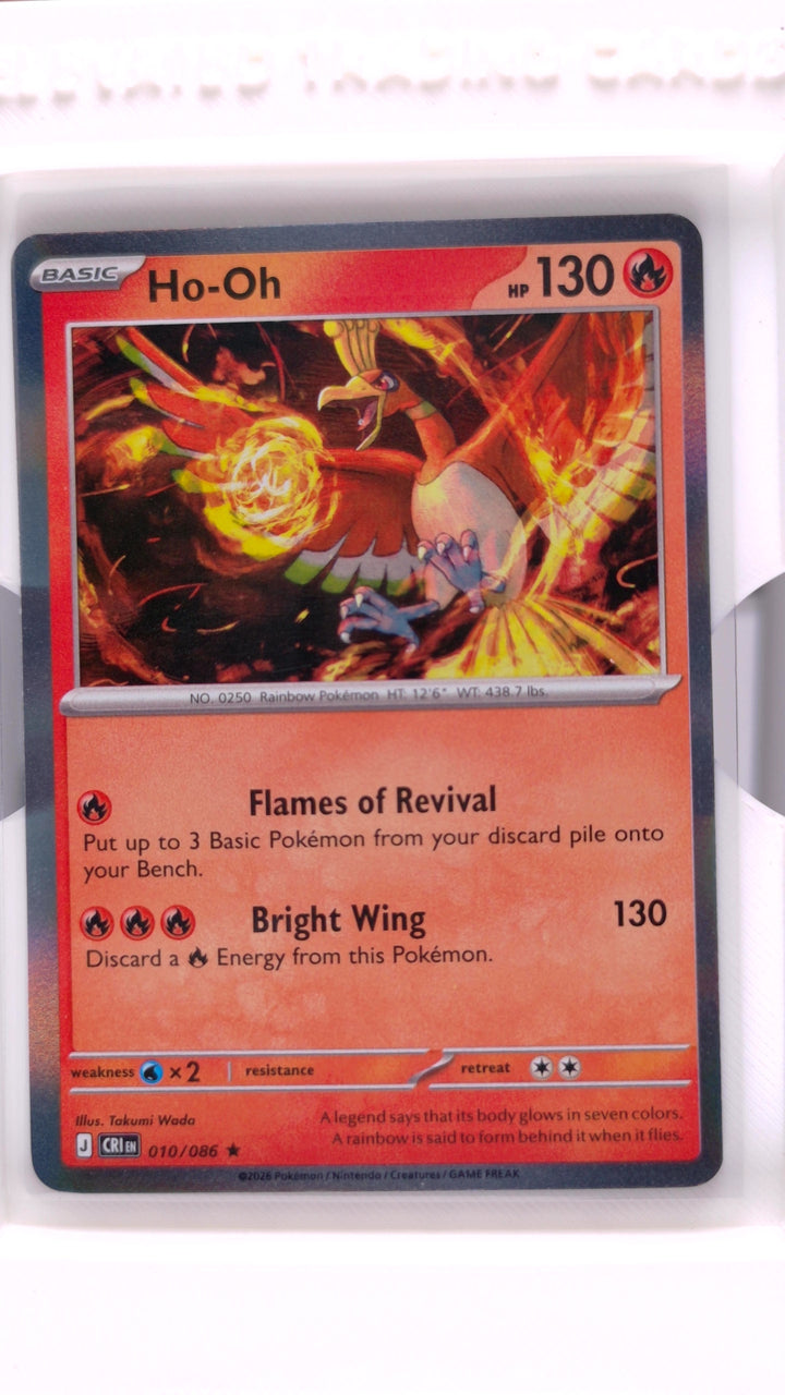 Pokémon: Mega Evolution — Chaos Rising Ho-Oh #010/086 Rare Holo — Front