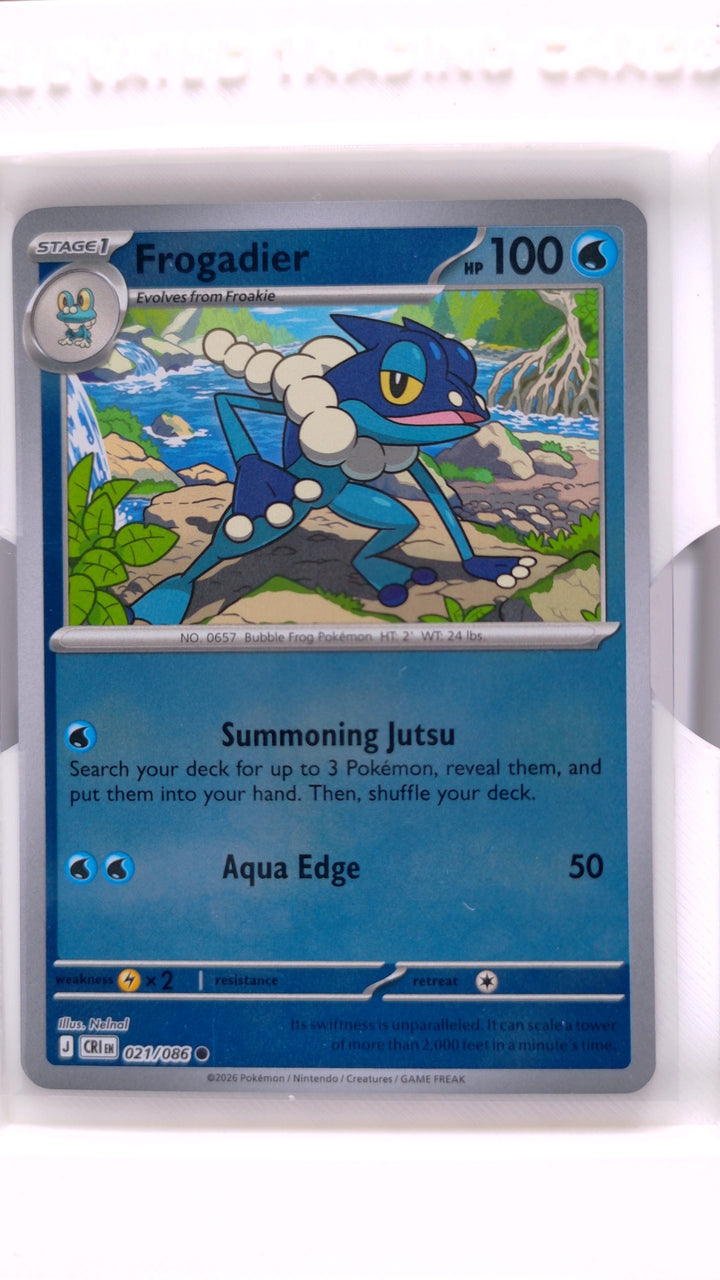Pokémon: Mega Evolution — Chaos Rising Frogadier #021/086 Common Reverse Holo — Front