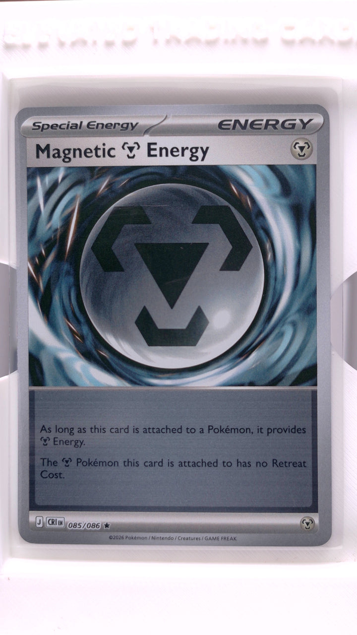 Pokémon: Mega Evolution — Chaos Rising Magnetic Metal Energy #085/086 Rare Reverse Holo — Front