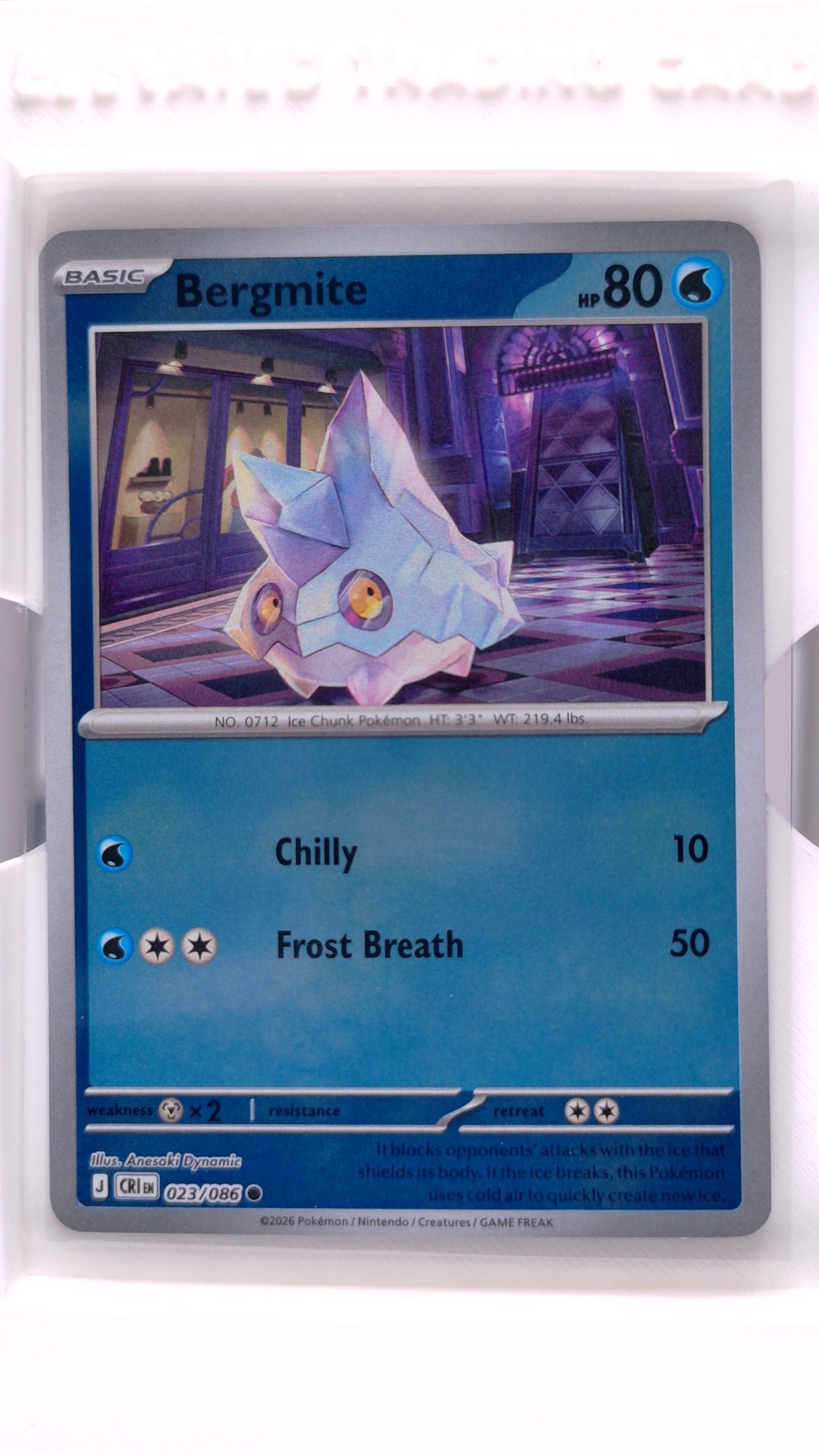 #23 Bergmite Reverse Holo Common - front