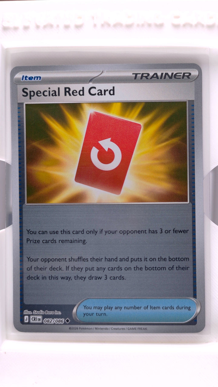 Pokémon: Mega Evolution — Chaos Rising Special Red Card #082/086 Uncommon Reverse Holo — Front