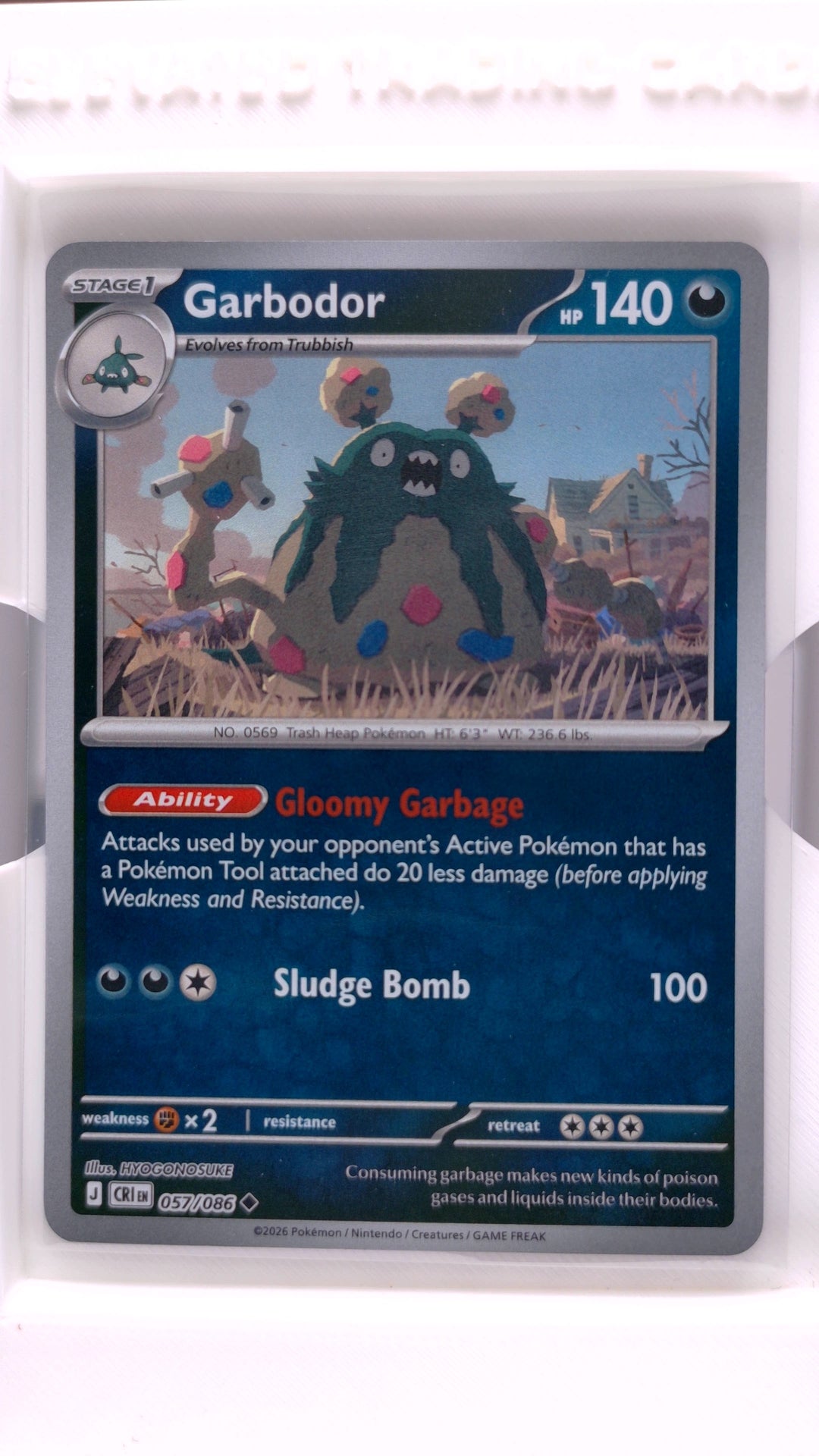 #57 Garbodor Reverse Holo Uncommon - front