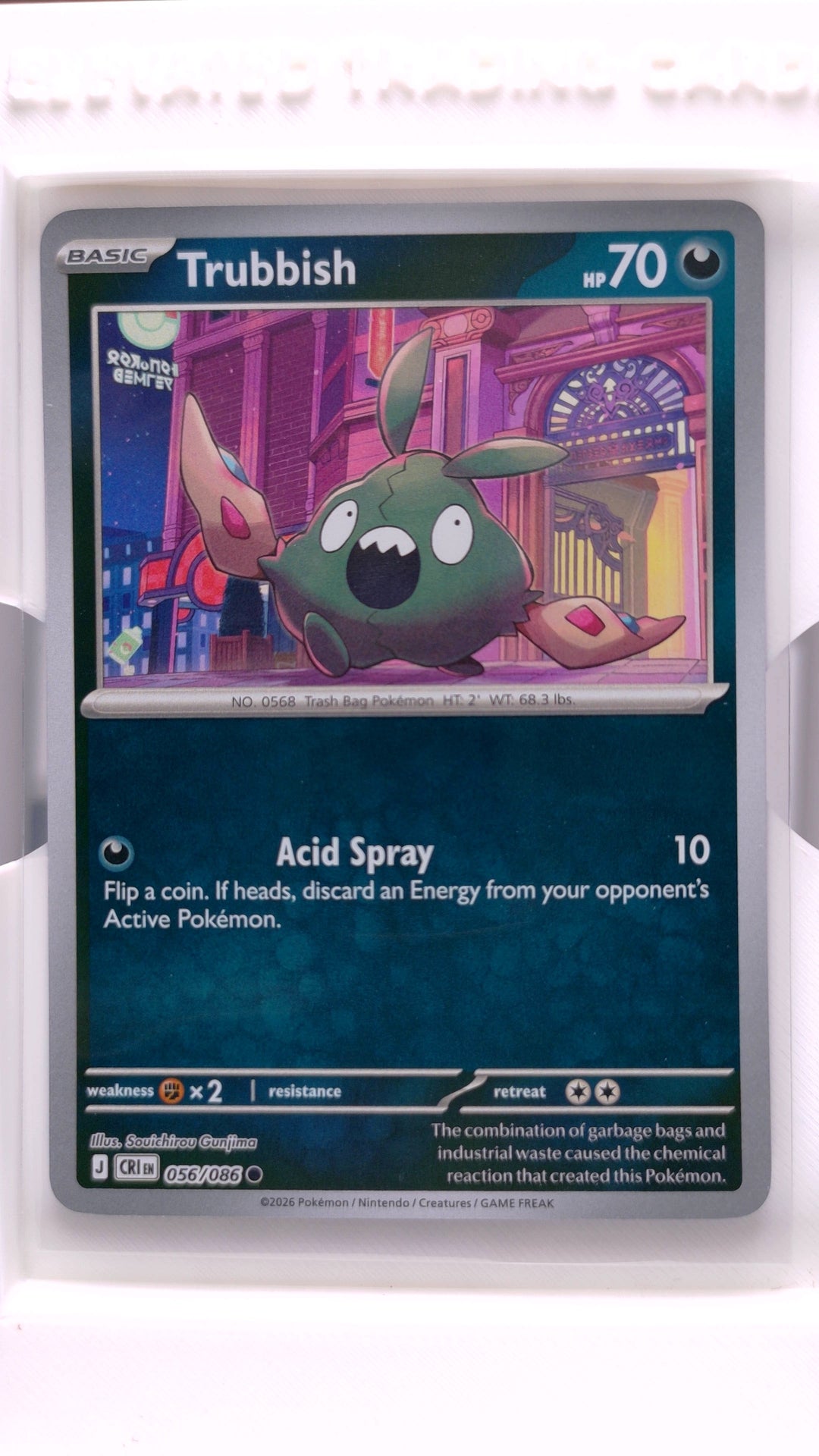 #56 Trubbish Reverse Holo Common - front