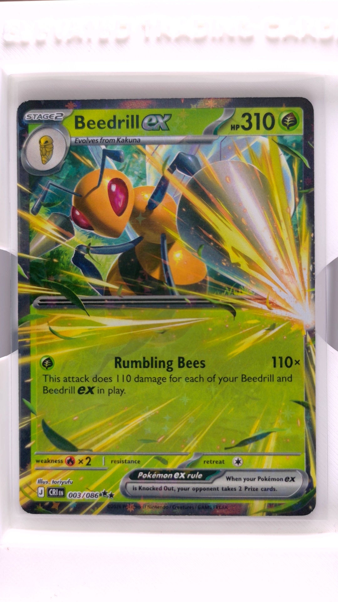 #3 Beedrill ex Double Rare - front