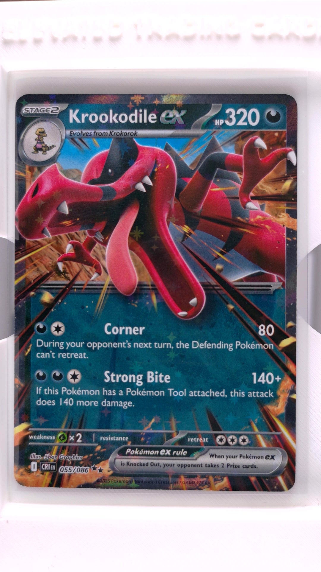 #55 Krookodile ex Double Rare - front