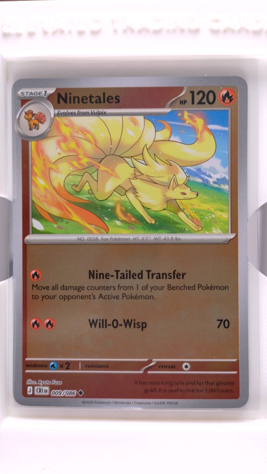#9 Ninetales Reverse Holo Uncommon - front