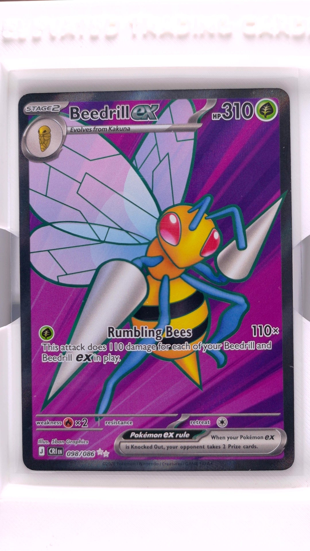 #98 Beedrill ex Ultra Rare - front