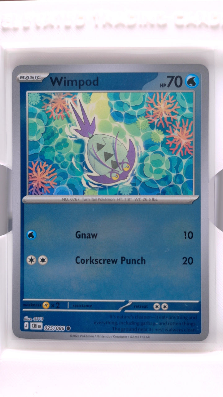 Pokémon: Mega Evolution — Chaos Rising Wimpod #025/086 Common Reverse Holo — Front