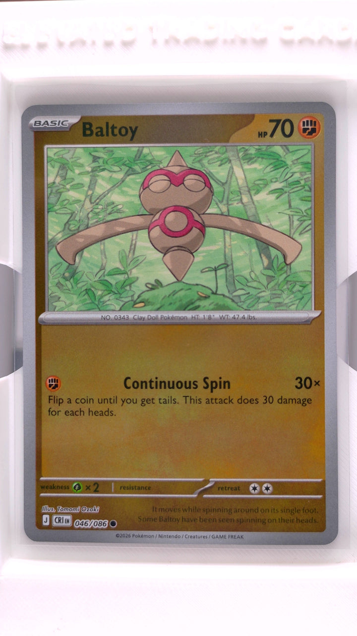 Pokémon: Mega Evolution — Chaos Rising Baltoy #046/086 Common Reverse Holo — Front