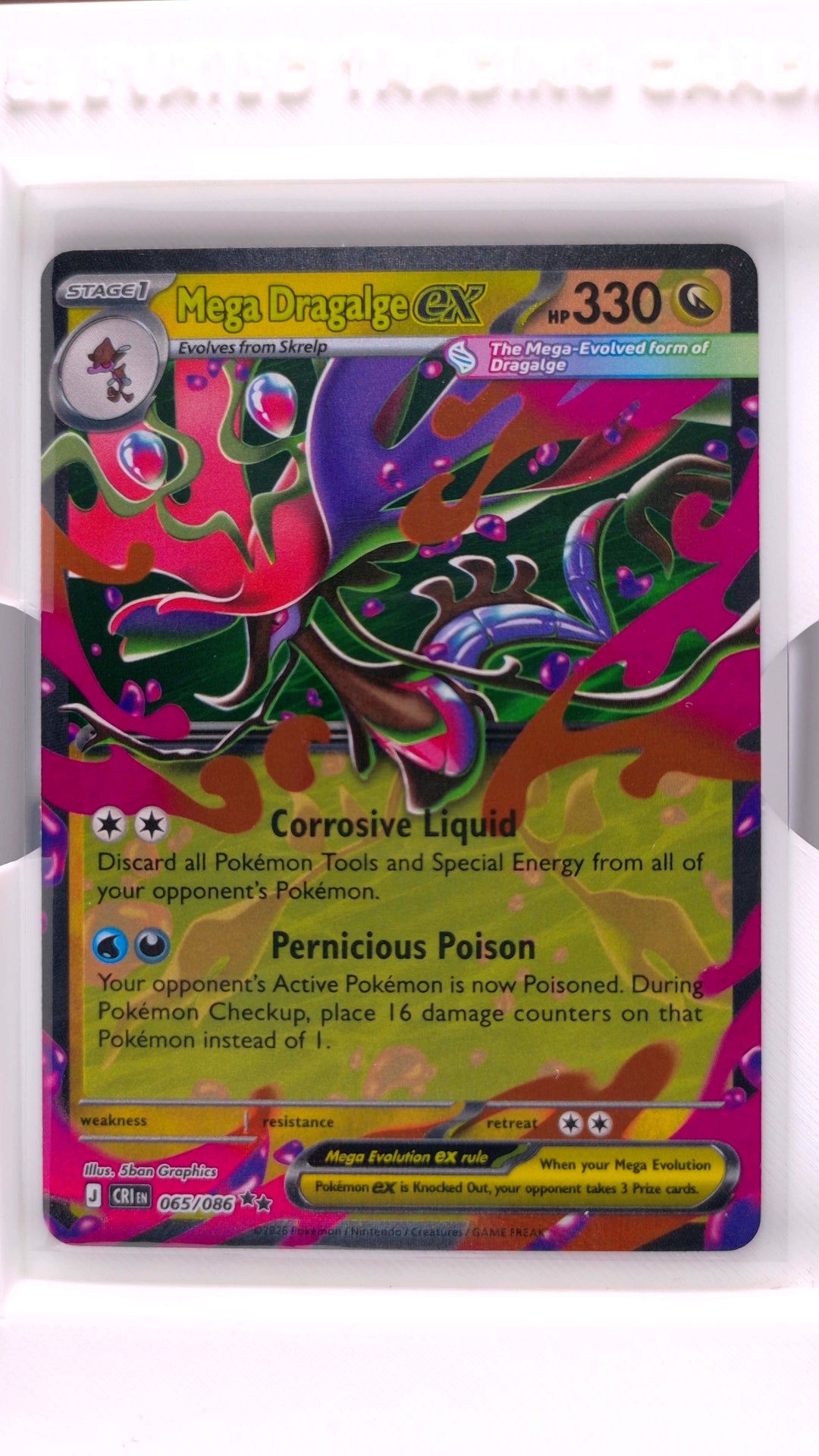 #65 Mega Dragalge ex Double Rare - front