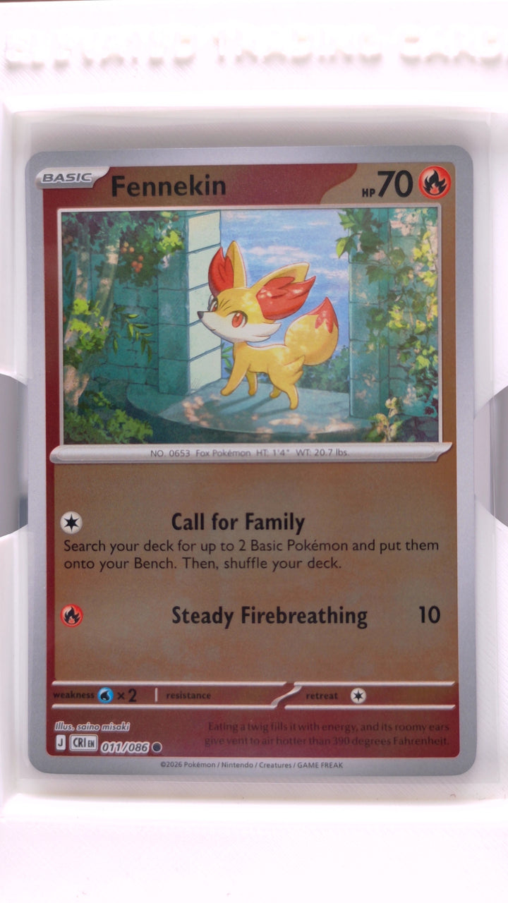 Pokémon: Mega Evolution — Chaos Rising Fennekin #011/086 Common Reverse Holo — Front