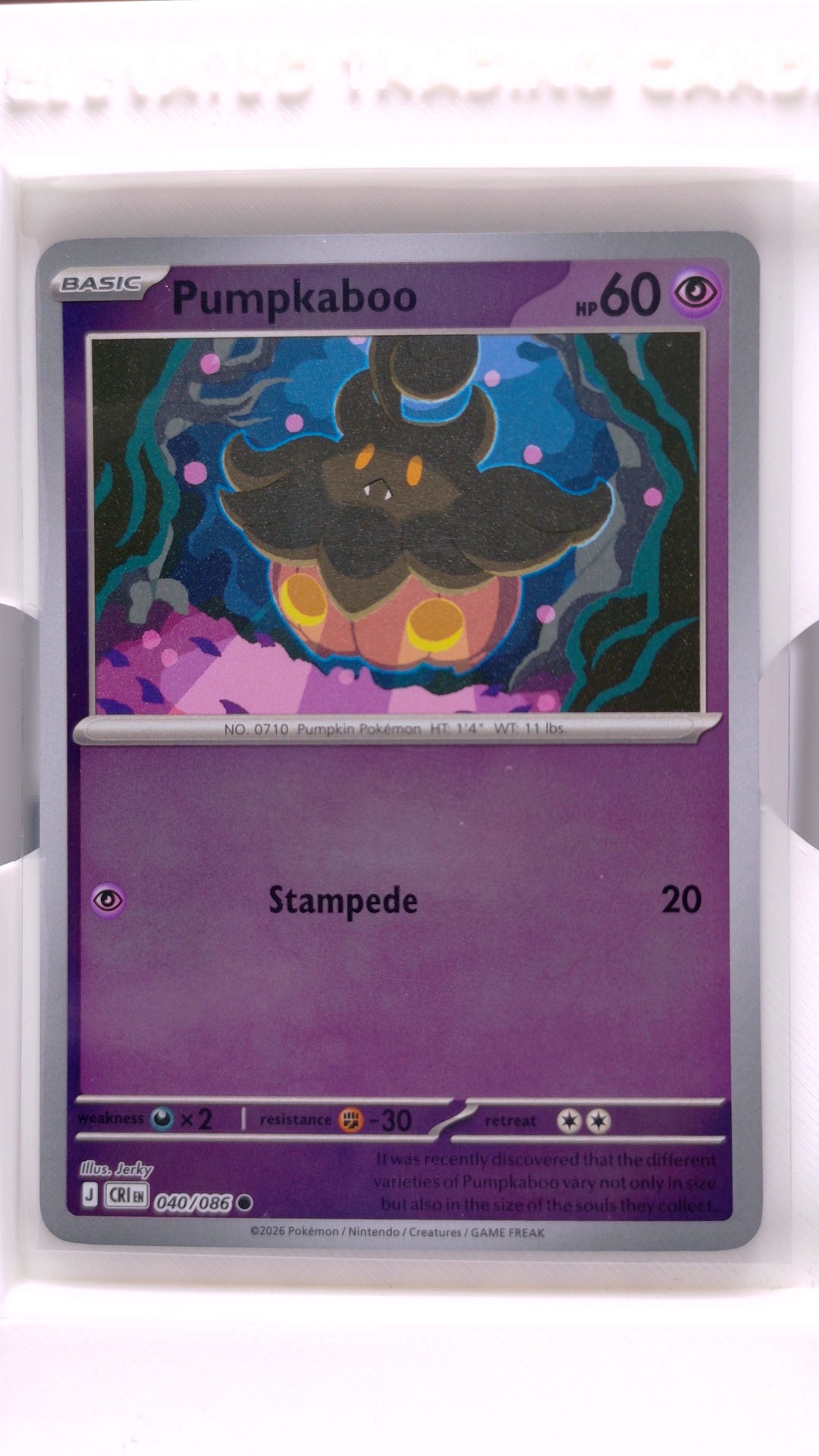 #40 Pumpkaboo Reverse Holo Common - front
