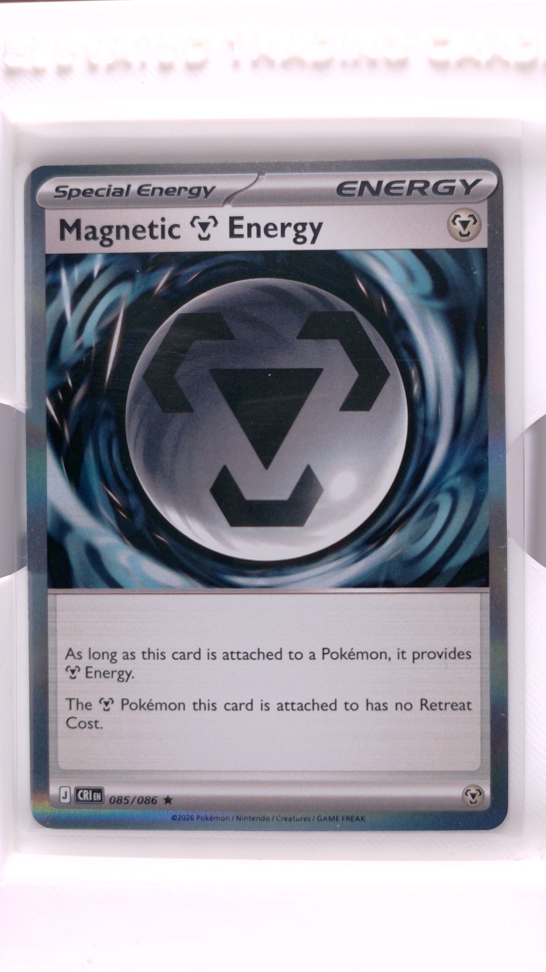 #85 Magnetic Metal Energy Holo Rare - front