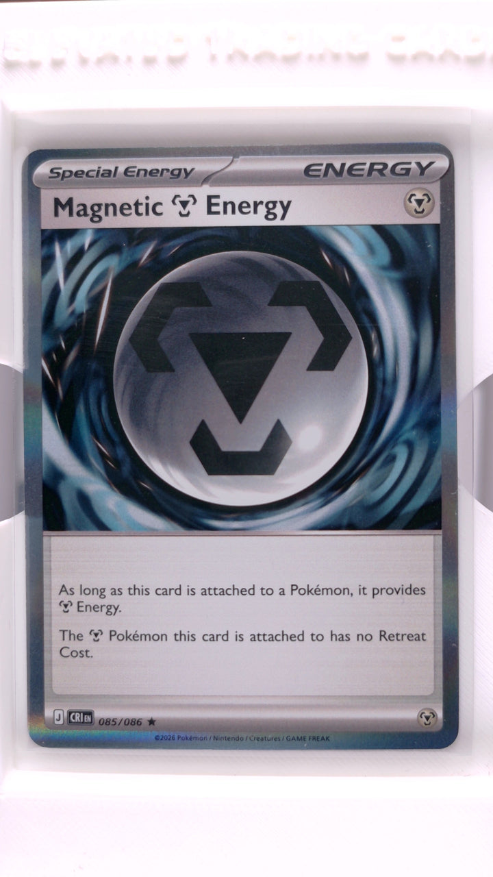 Pokémon: Mega Evolution — Chaos Rising Magnetic Metal Energy #085/086 Rare Holo — Front