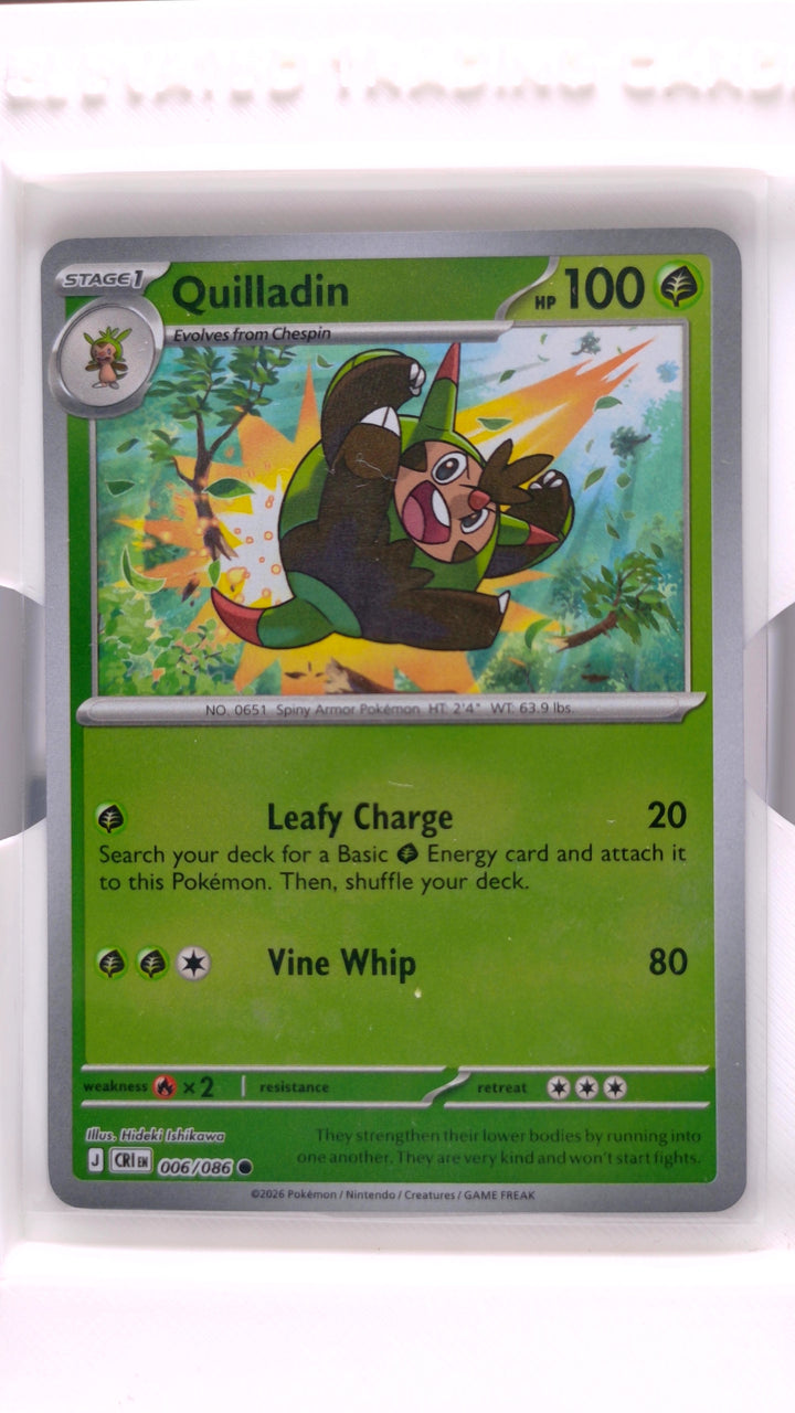 Pokémon: Mega Evolution — Chaos Rising Quilladin #006/086 Common Reverse Holo — Front
