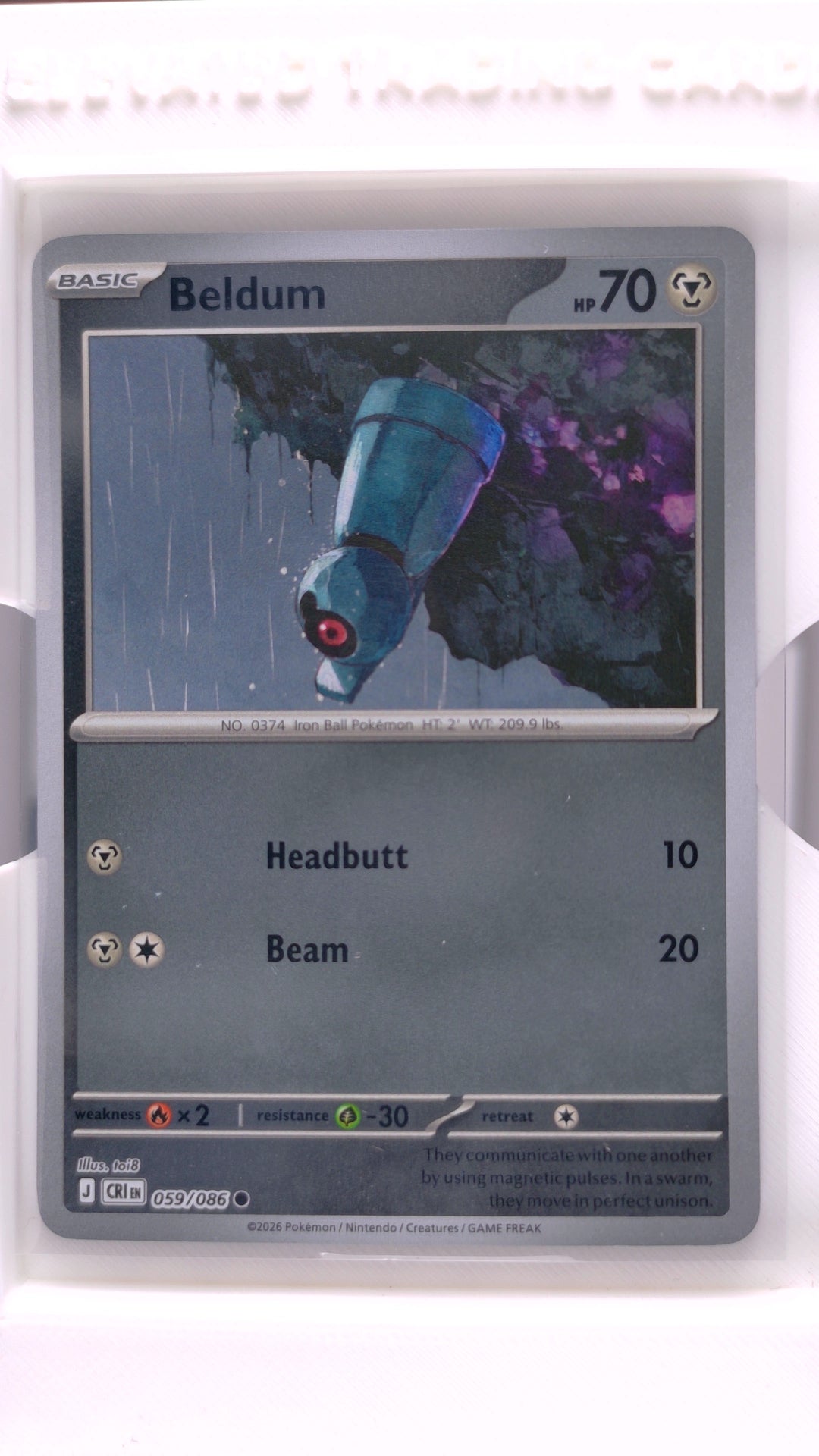 #59 Beldum Reverse Holo Common - front