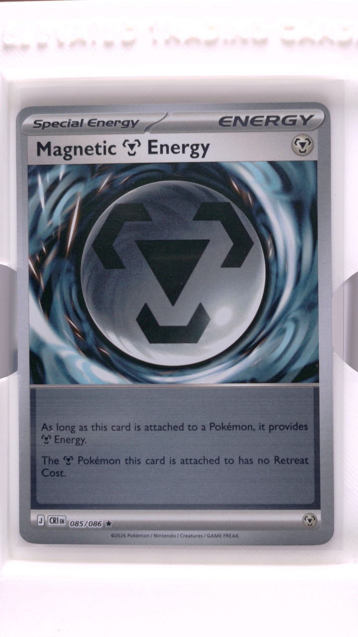 Pokémon: Mega Evolution — Chaos Rising Magnetic Metal Energy #085/086 Rare Reverse Holo — Front
