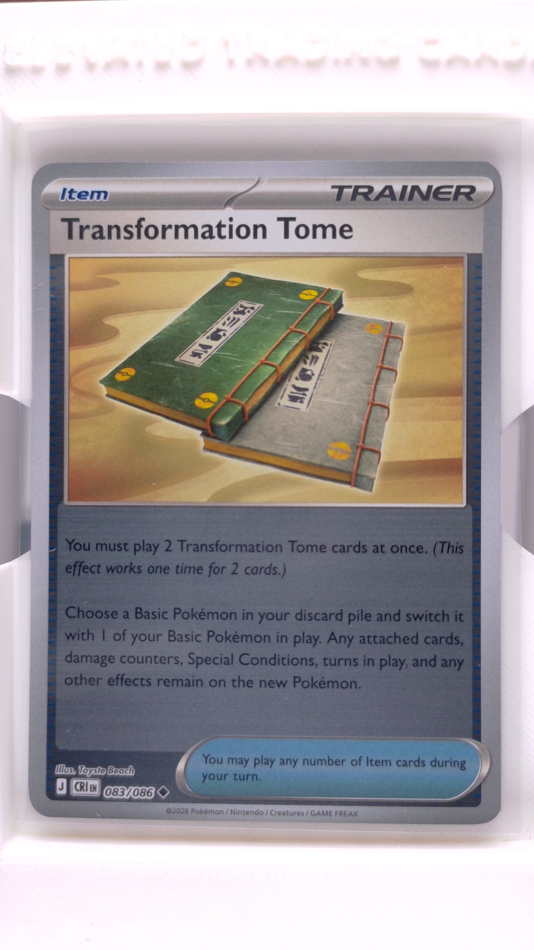 #83 Transformation Tome Reverse Holo Uncommon - front