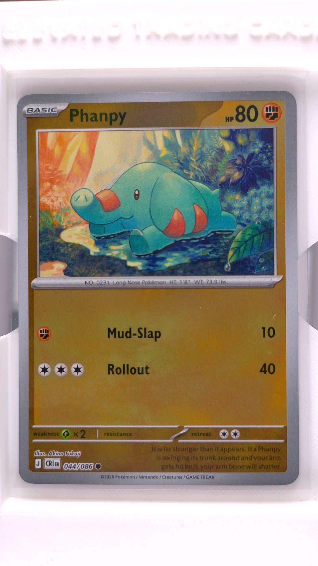 #44 Phanpy Reverse Holo Common - front