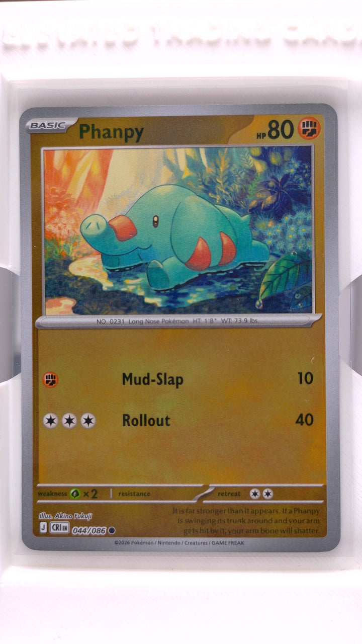 Pokémon: Mega Evolution — Chaos Rising Phanpy #044/086 Common Reverse Holo — Front
