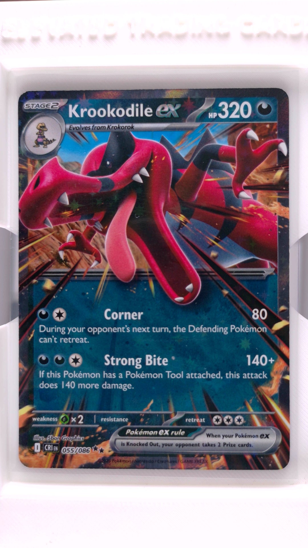 #55 Krookodile ex Double Rare - front