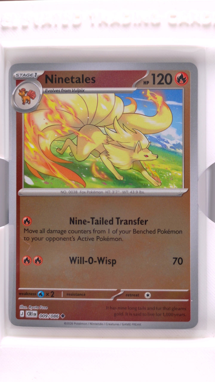 Pokémon: Mega Evolution — Chaos Rising Ninetales #009/086 Uncommon Reverse Holo — Front